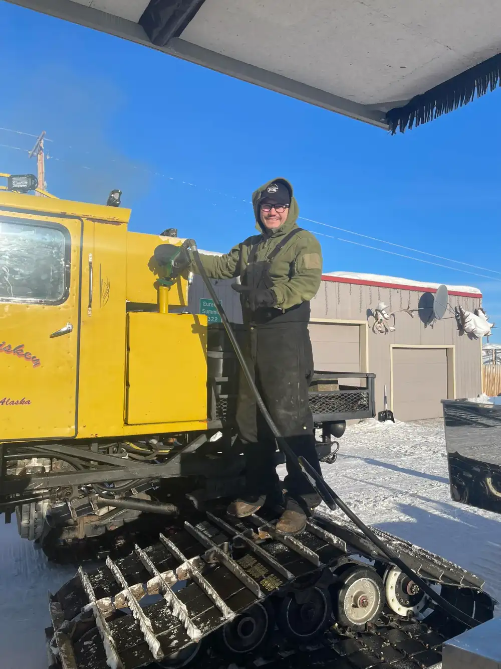 Snow Plow Worker